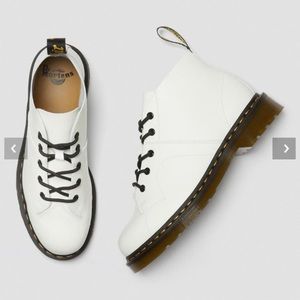 🆕 DR MARTENS | Church Smooth Leather Monkey Boots White Platform